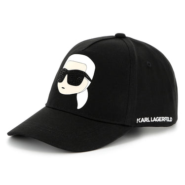 KARL LAGERFELD Gorra negra prin Karl con studs